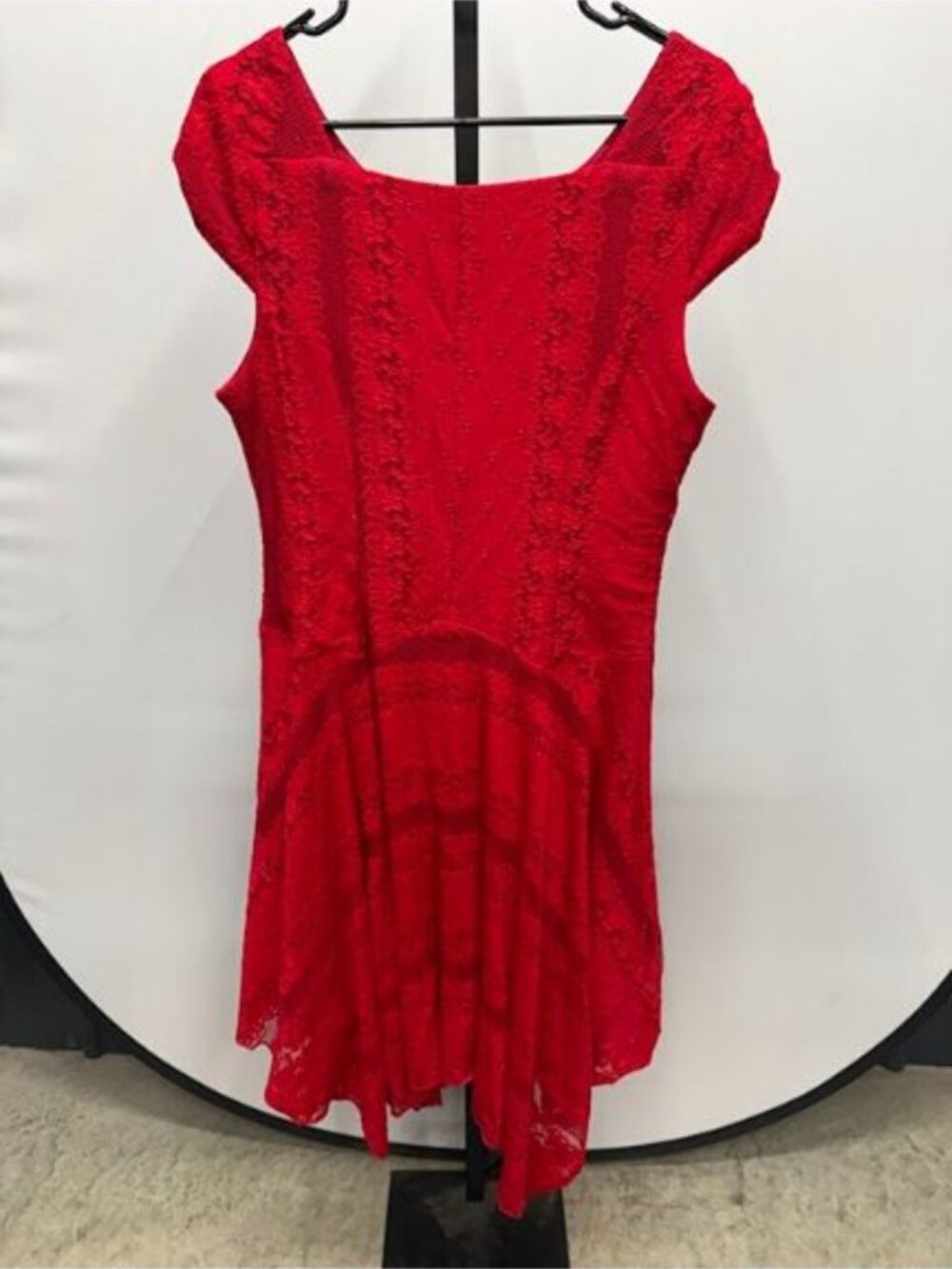 Rabbit Rabbit Rabbit Red Lace Cap Sleeve Dress - Picture 5 of 5